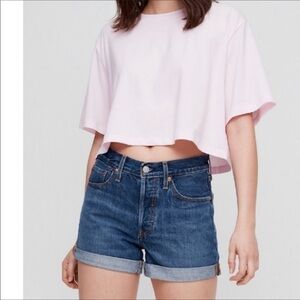- Levi’s jean shorts with cuff